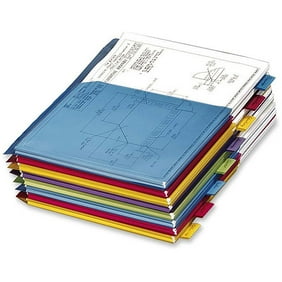 Letter Size Smead 10-Pocket Project Organizer 89200 Navy//Lake Blue